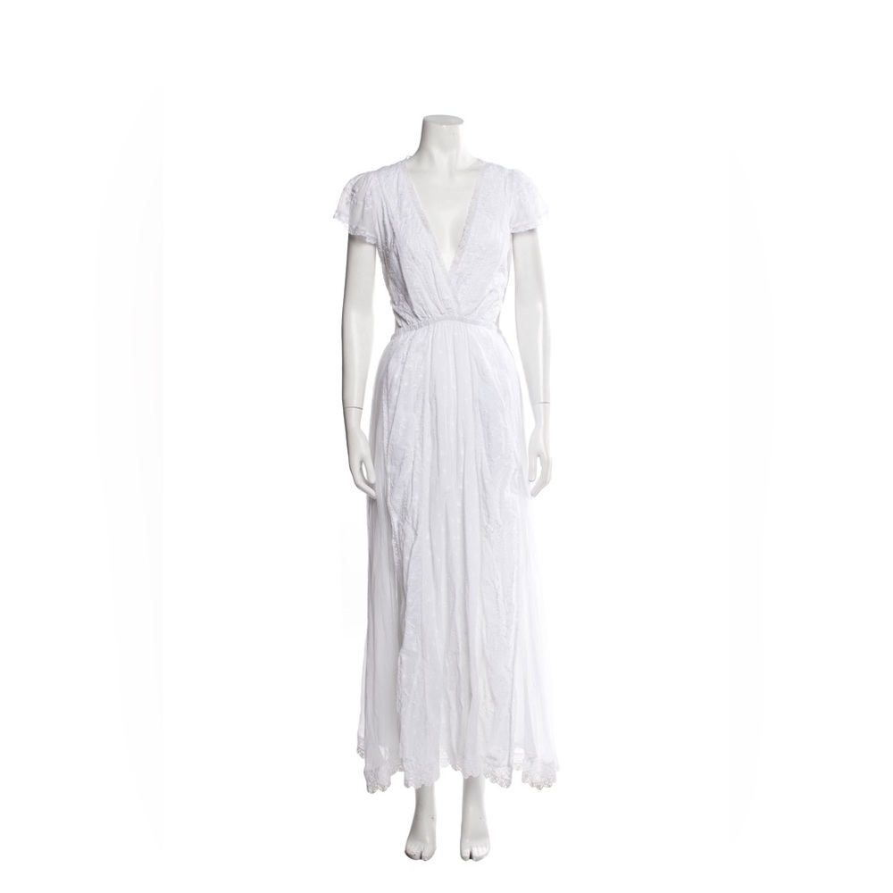 Loveshackfancy White Lace Vania Maxi Dress Size Medium NWT